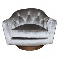 Pair of swivel club chairs 